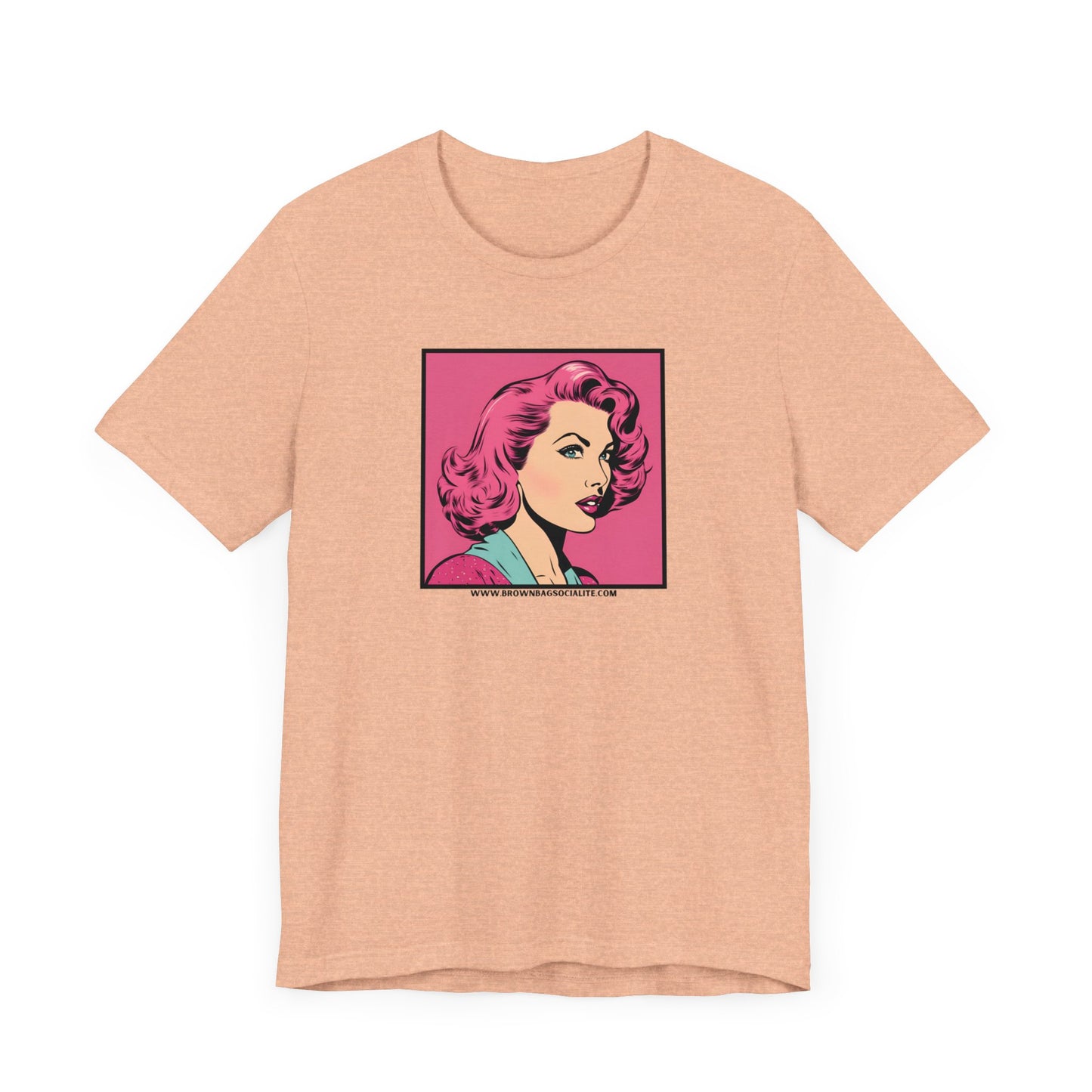 50s pink Unisex Jersey Short Sleeve Tee