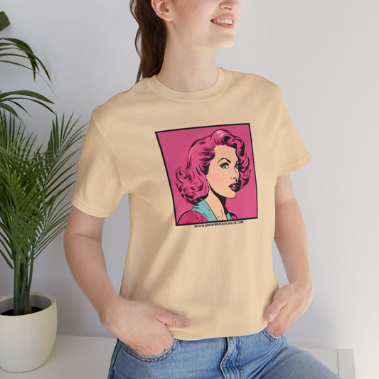 50s pink Unisex Jersey Short Sleeve Tee