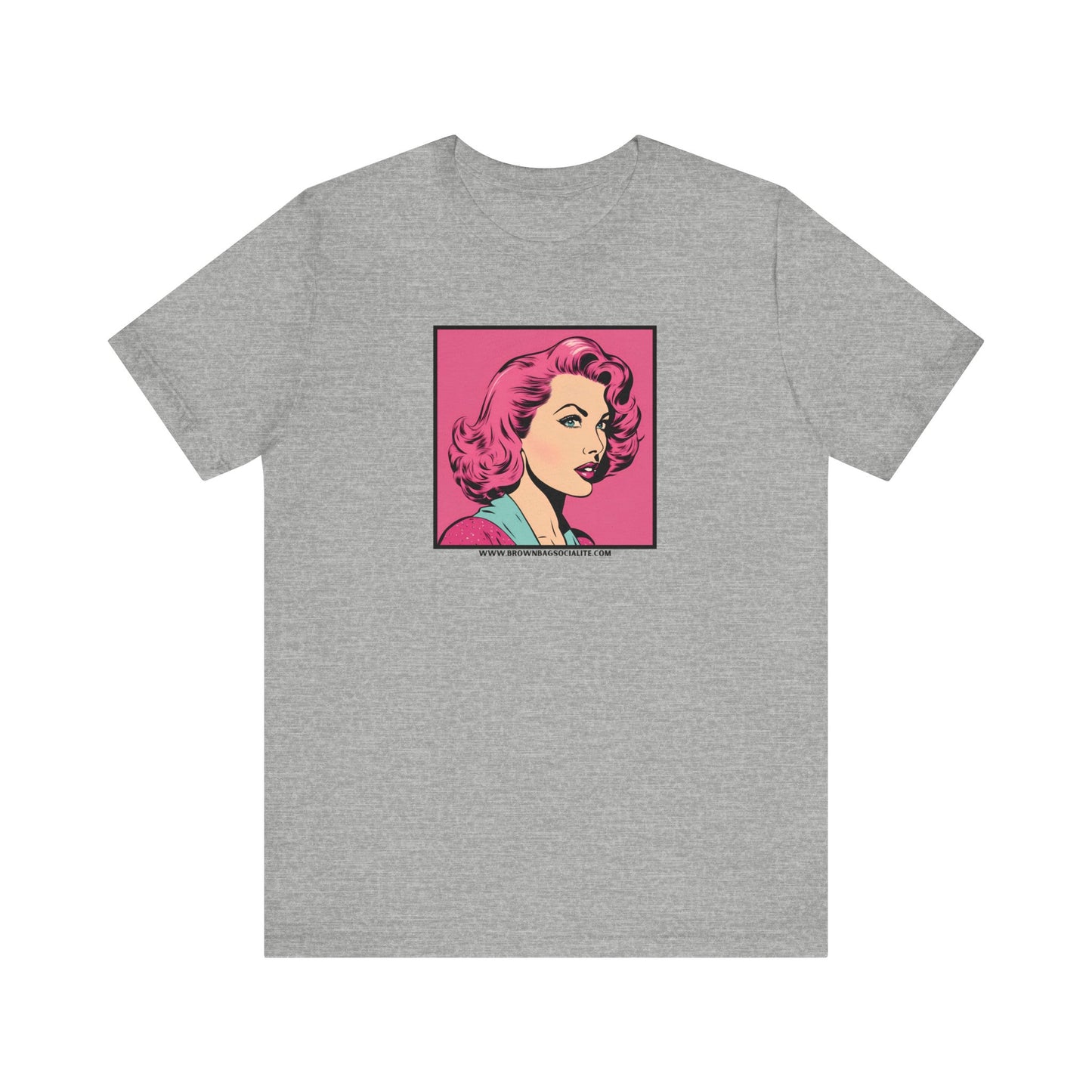 50s pink Unisex Jersey Short Sleeve Tee