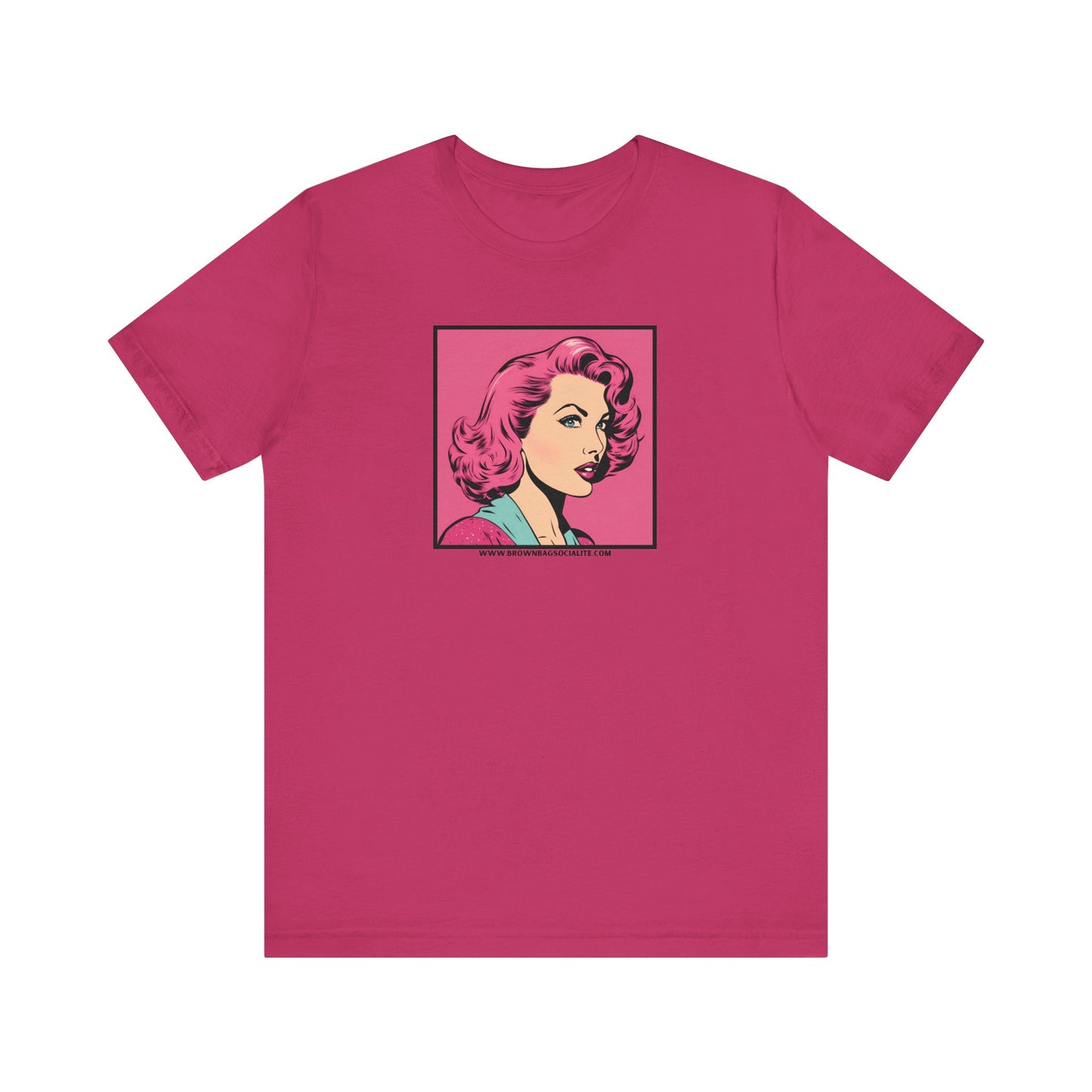 50s pink Unisex Jersey Short Sleeve Tee