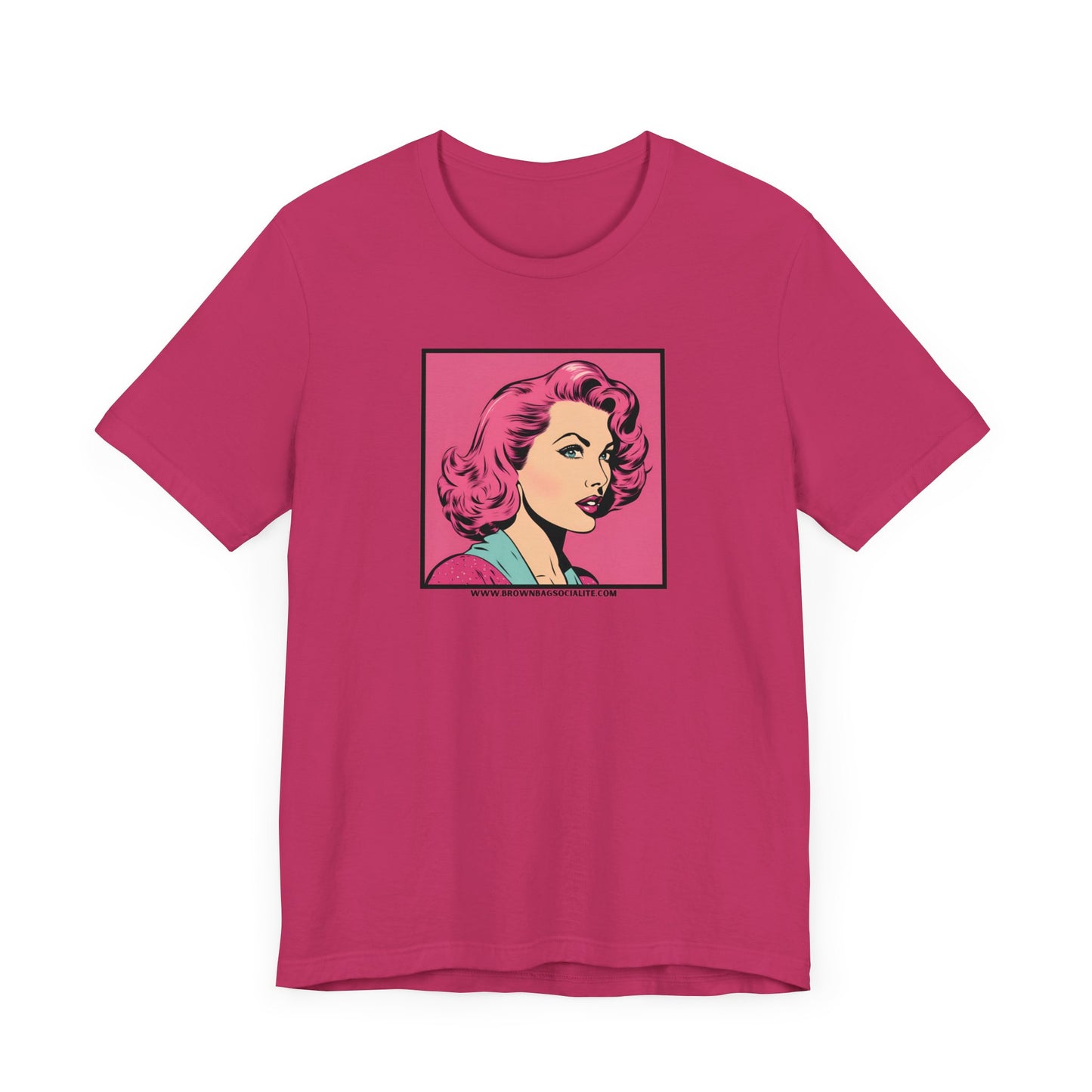 50s pink Unisex Jersey Short Sleeve Tee