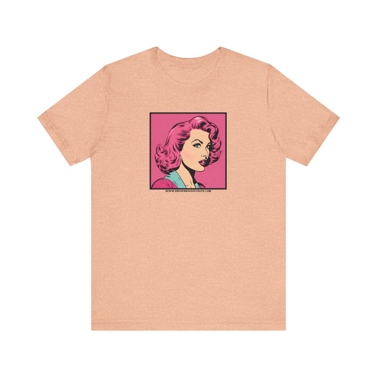 50s pink Unisex Jersey Short Sleeve Tee