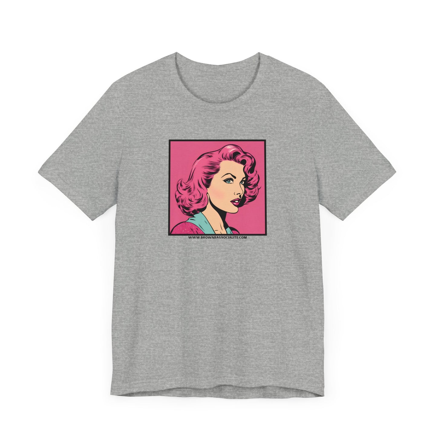 50s pink Unisex Jersey Short Sleeve Tee